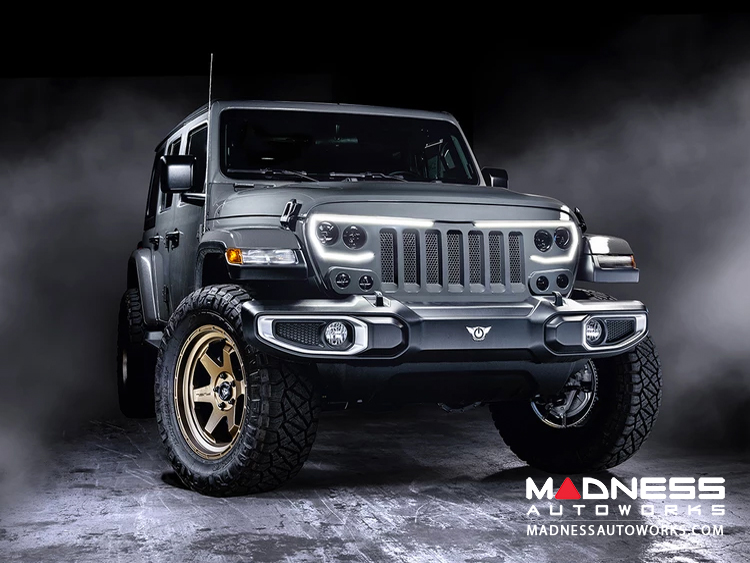 Jeep Gladiator JT Vector Series - Full LED Grille - PunkN Metallic